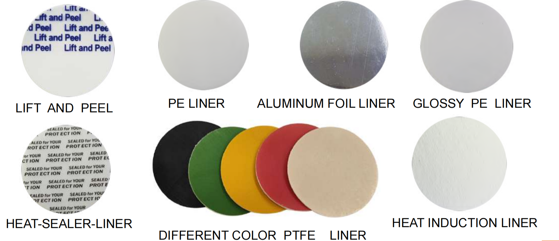 Tamper-evident glass jar liners